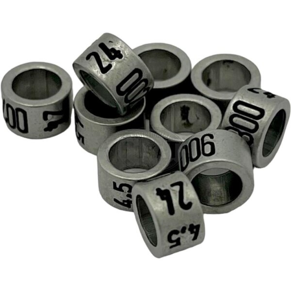 Jahresringe 2026 Alu Natur 4,5mm 100 Stück