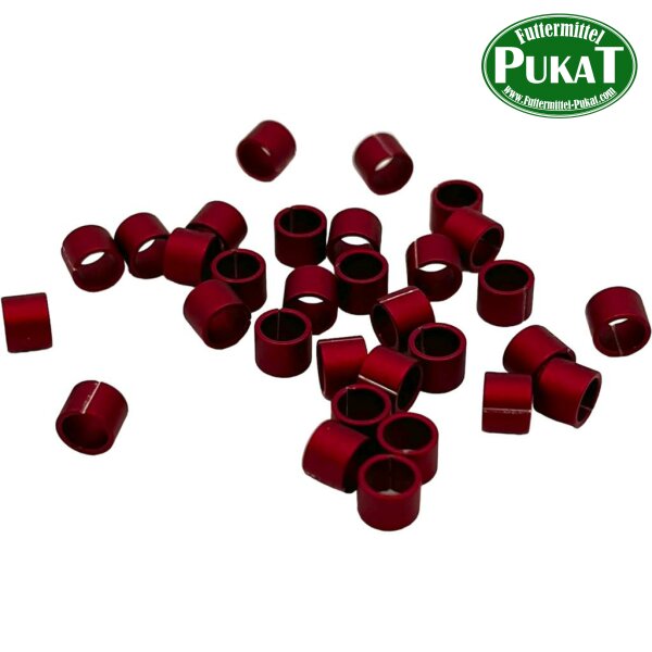 Farbringe Alu offen 4,0mm rot 10 Stück