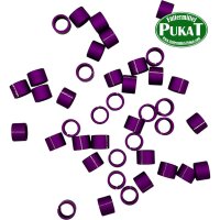 Farbringe Alu offen 4,0mm lila 10 Stück