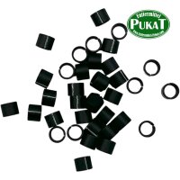 Farbringe Alu offen 4,5mm schwarz 10 Stück