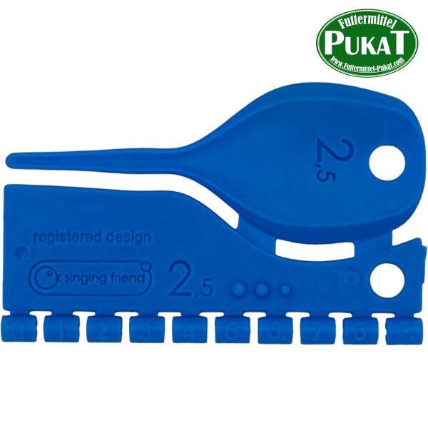 Kunststoff Farbringe/Markierungsringe 2,5mm dunkelblau