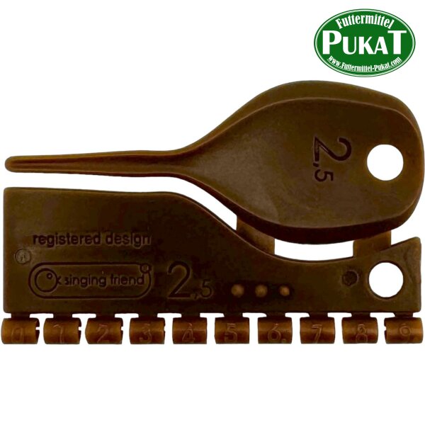 Kunststoff Farbringe/Markierungsringe 2,5mm braun