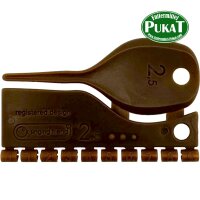 Kunststoff Farbringe/Markierungsringe 2,5mm braun