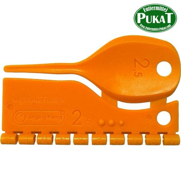 Kunststoff Farbringe/Markierungsringe 2,5mm orange