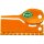 Kunststoff Farbringe/Markierungsringe 2,5mm orange