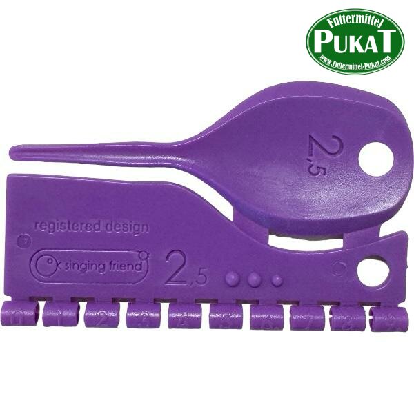 Kunststoff Farbringe/Markierungsringe 2,5mm violett