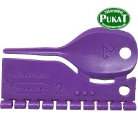 Kunststoff Farbringe/Markierungsringe 2,5mm violett
