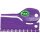 Kunststoff Farbringe/Markierungsringe 2,5mm violett