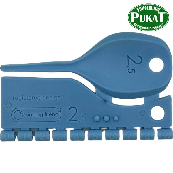 Kunststoff Farbringe/Markierungsringe 2,5mm hellblau