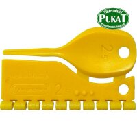 Kunststoff Farbringe/Markierungsringe 2,5mm gelb