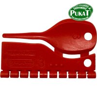 Kunststoff Farbringe für Kanarien 3,0mm rot
