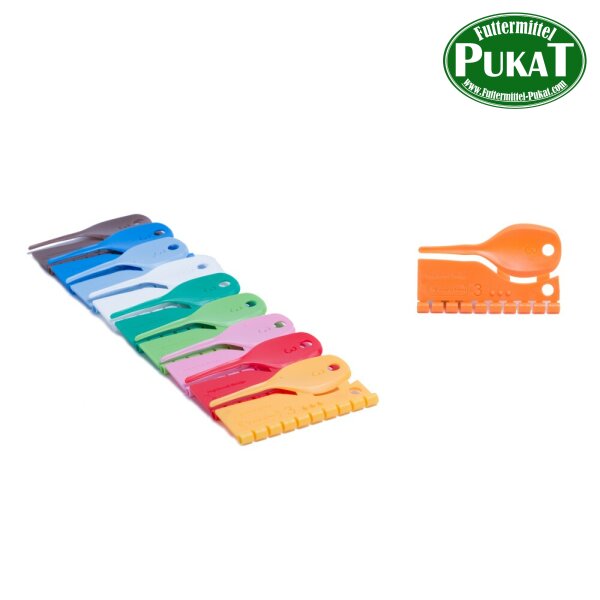 Kunststoff Farbringe für Kanarien 3,0mm orange