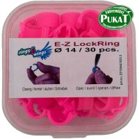 Farbringe E-Z Elastic Ringe Ø14 mm pink für Hühner 30 Stück
