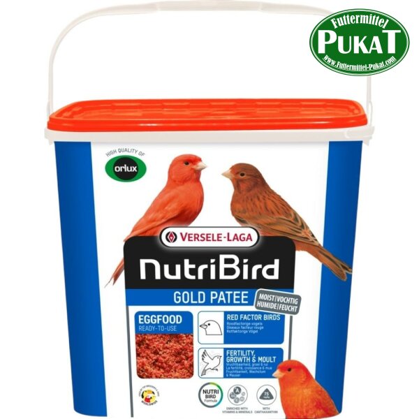 NutriBird Gold Patee Rotfaktorige Vögel 5kg