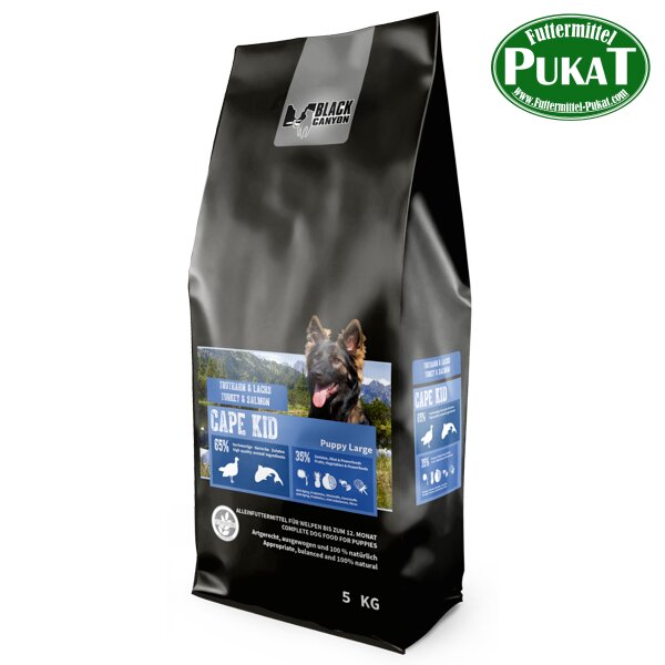Black Canyon Cape Kid Puppy large Truthahn & Lachs 5kg