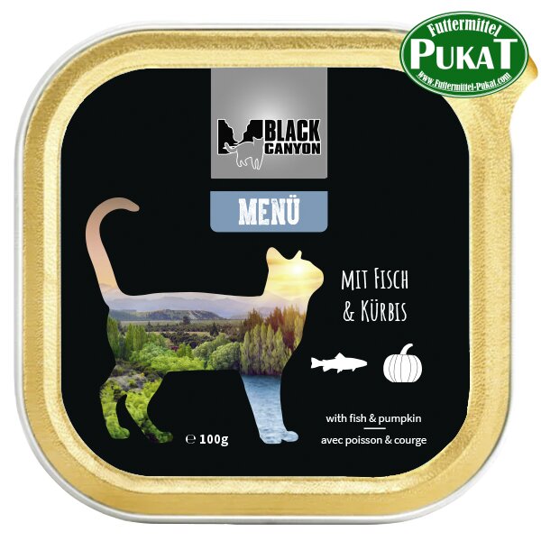 Black Canyon Cat Menü mit Fisch & Kürbis 100g