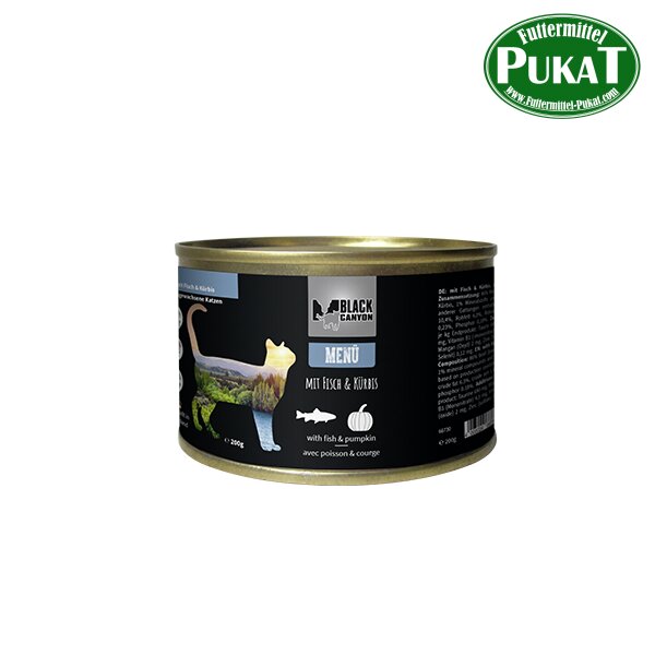 Black Canyon Cat Menü mit Fisch & Kürbis 200g