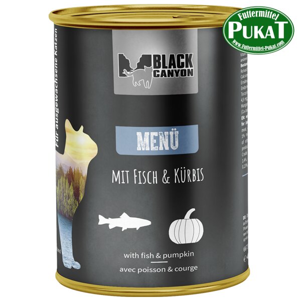 Black Canyon Cat Menü mit Fisch & Kürbis 410g