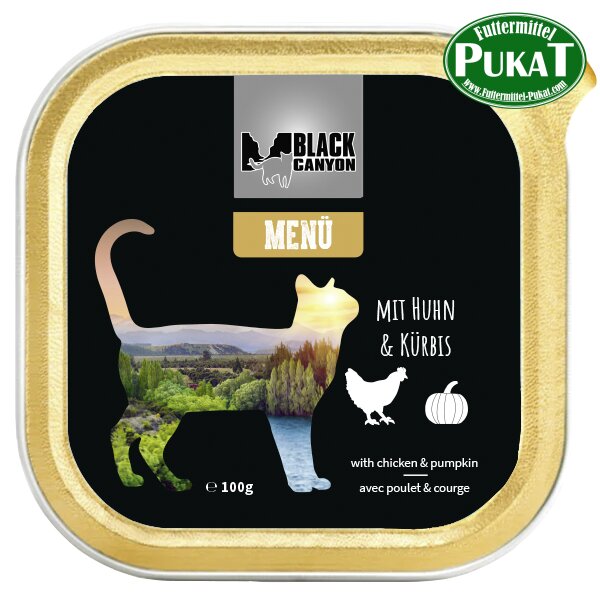 Black Canyon Cat Menü mit Huhn & Kürbis 100g