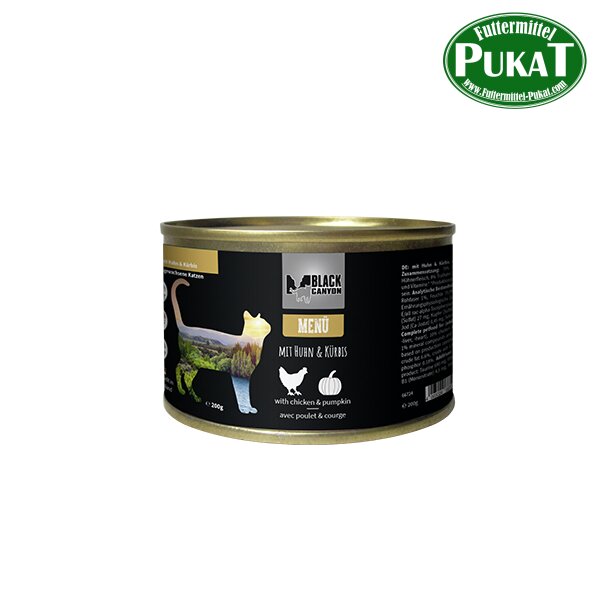 Black Canyon Cat Menü mit Huhn & Kürbis 200g