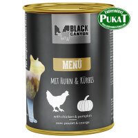 Black Canyon Cat Menü mit Huhn & Kürbisl 410g