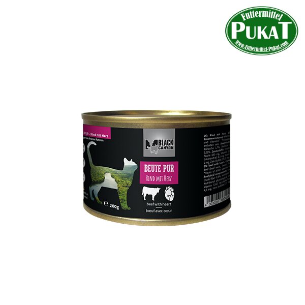 Black Canyon Cat Beute Pur Rind mit Herz 200g