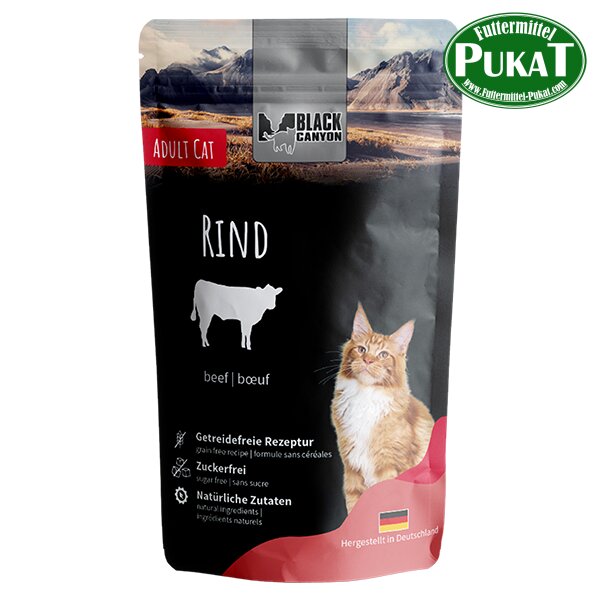 Black Canyon Cat Pouchbeutel Rind 12 x 85g