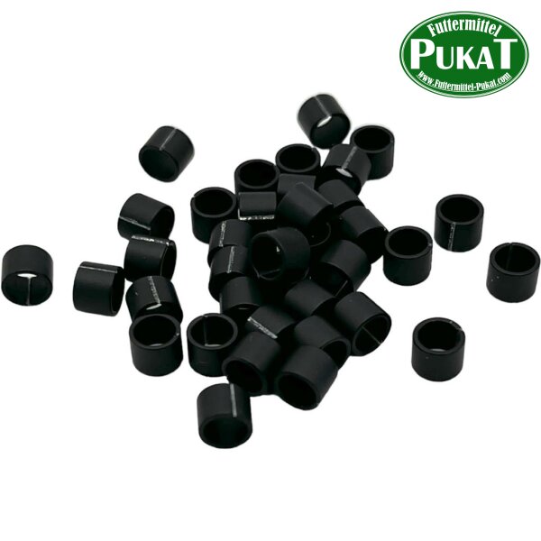Farbringe Alu offen 3,0mm schwarz 10 Stück