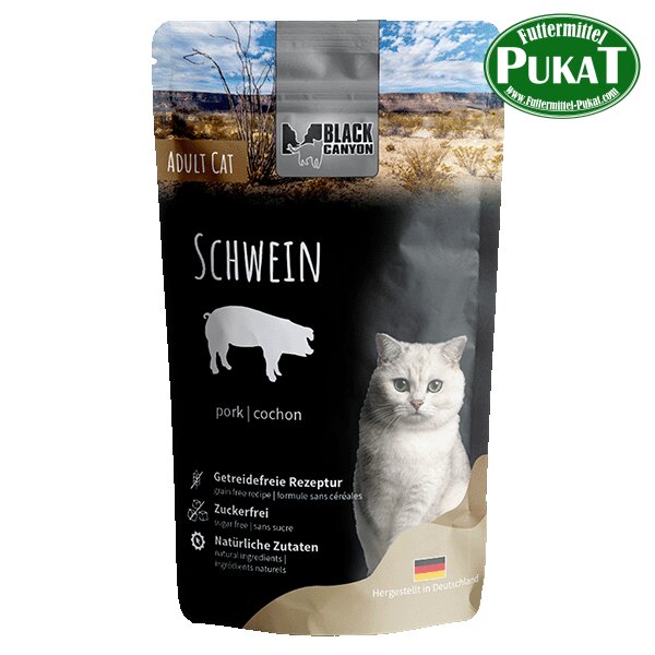 Black Canyon Cat Pouchbeutel Schwein 12 x 85g