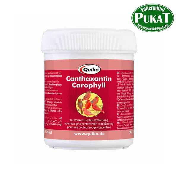 Quiko Canthaxantin: Ergänzungsfutter für Vögel mit Rotfärbung 100g