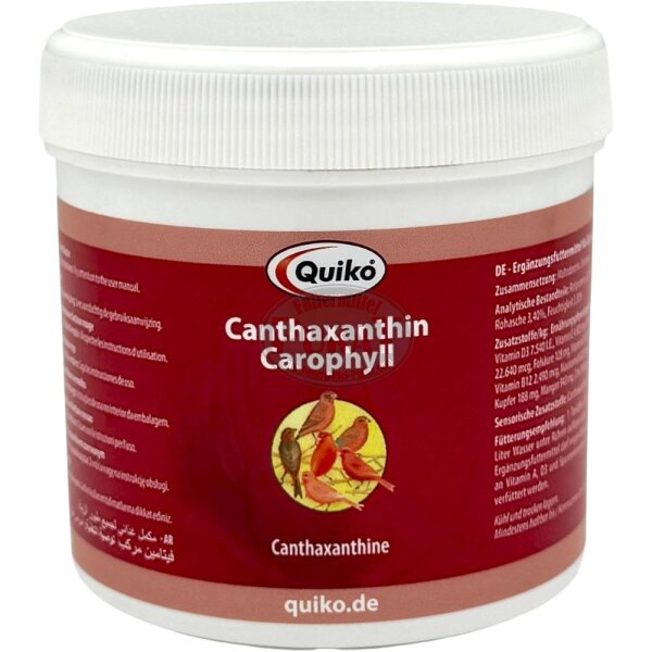 Quiko Canthaxantin: Ergänzungsfutter für Vögel mit Rotfärbung 100g
