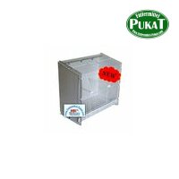 Pappkäfig komplett mit grüner Rückwand