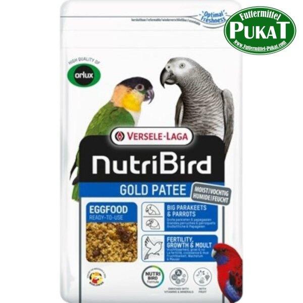 NutriBird Gold Patee Großsittiche & Papageien 1kg