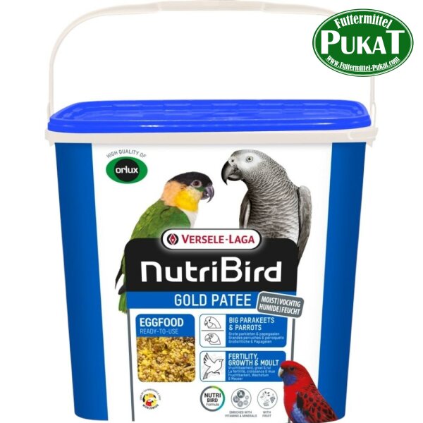 NutriBird Gold Patee Großsittiche & Papageien 5kg
