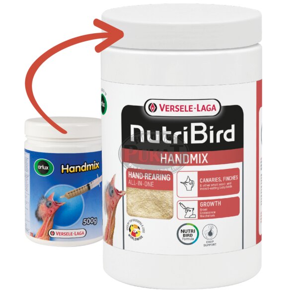 NutriBird Handmix 500g - Handaufzuchtfutter für alle Arten
