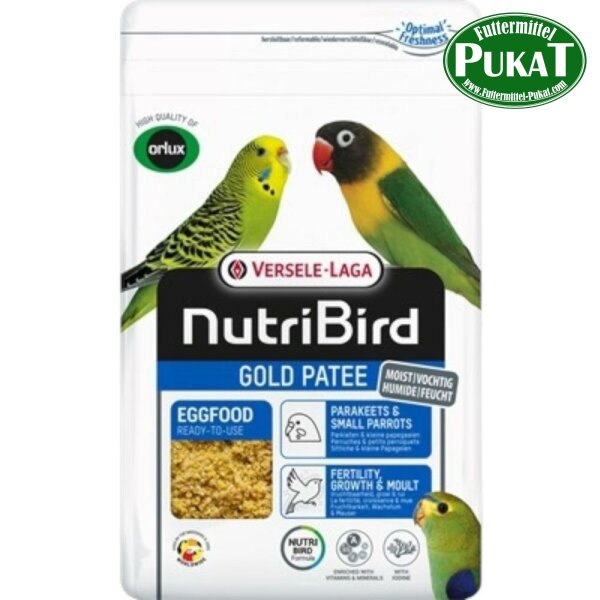 NutriBird Gold Patee Sittiche & Kleine Papageien 1kg